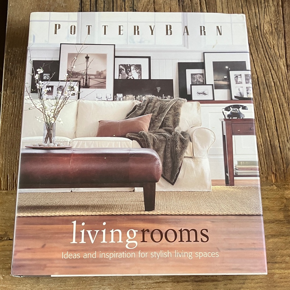 Pottery Barn Living Rooms Book - Black and White